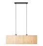 Brilliant Wimea Luce Pendente Metallo Nero Beige | Adatto per 2x E27