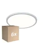 Confezione Multipack 6x Nordlux LED Luce da soffitto Oja 29 Bianca 15W 1700lm - 830-840 CCT | IP54 - Dimmerabile